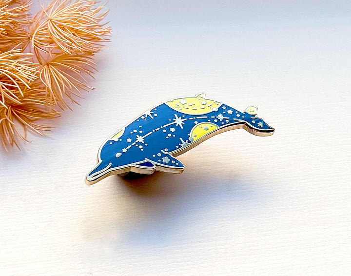 Arnoux's Beaked Whale (Star Path) Enamel Pin