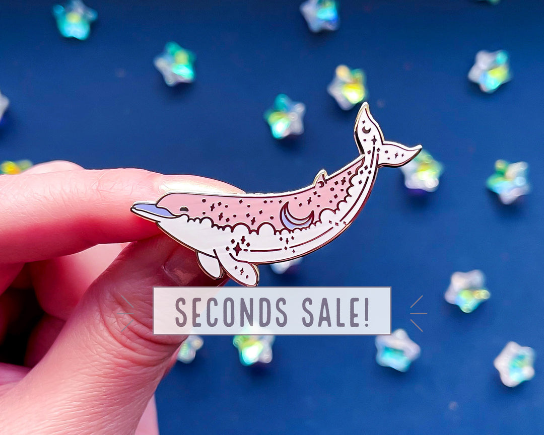 Baird's Beaked Whale Enamel Pin (Seconds)