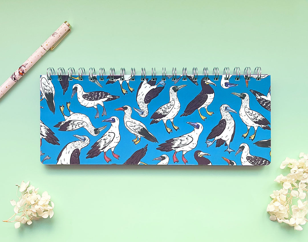 Booby (Sulids) Birds Patterned Weekly Planner