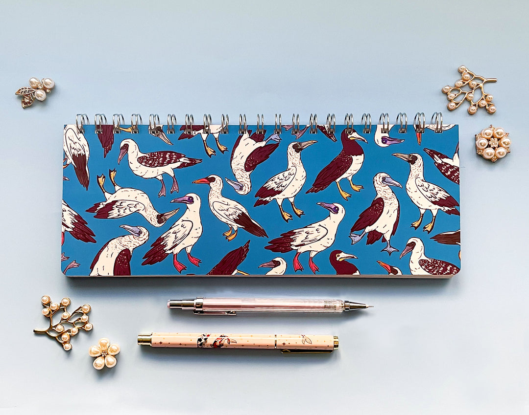 Booby (Sulids) Birds Patterned Weekly Planner