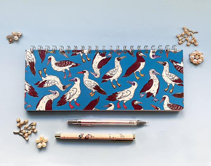Booby (Sulids) Birds Patterned Weekly Planner