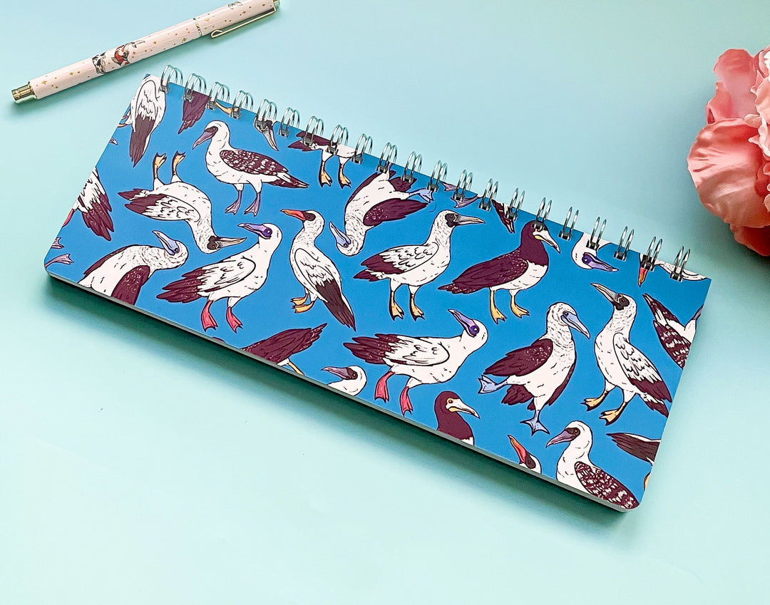 Booby (Sulids) Birds Patterned Weekly Planner