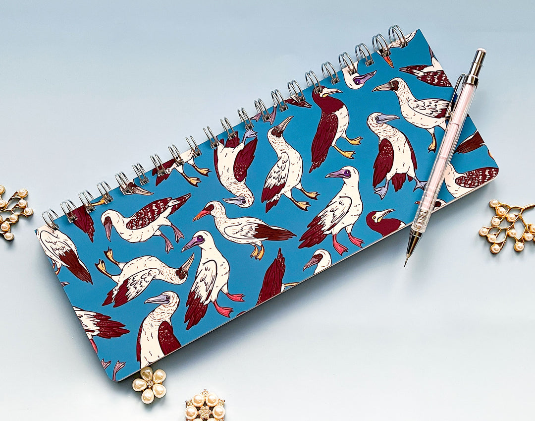 Booby (Sulids) Birds Patterned Weekly Planner