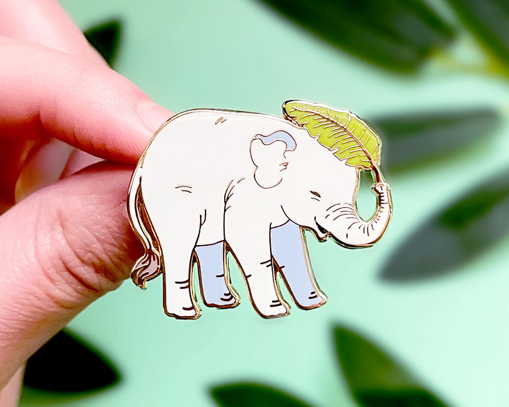 Baby Asian Elephant Enamel Pin