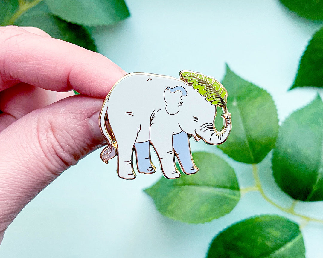 Baby Asian Elephant Enamel Pin