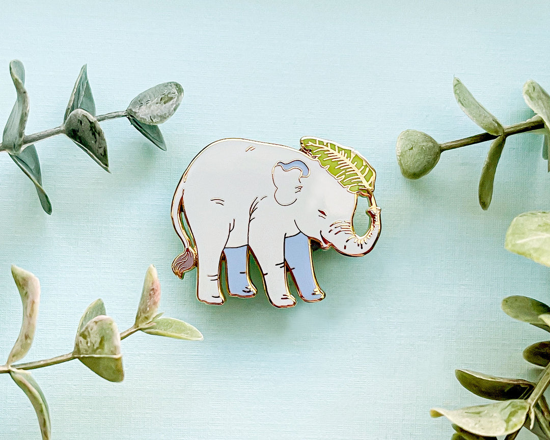 Baby Asian Elephant Enamel Pin