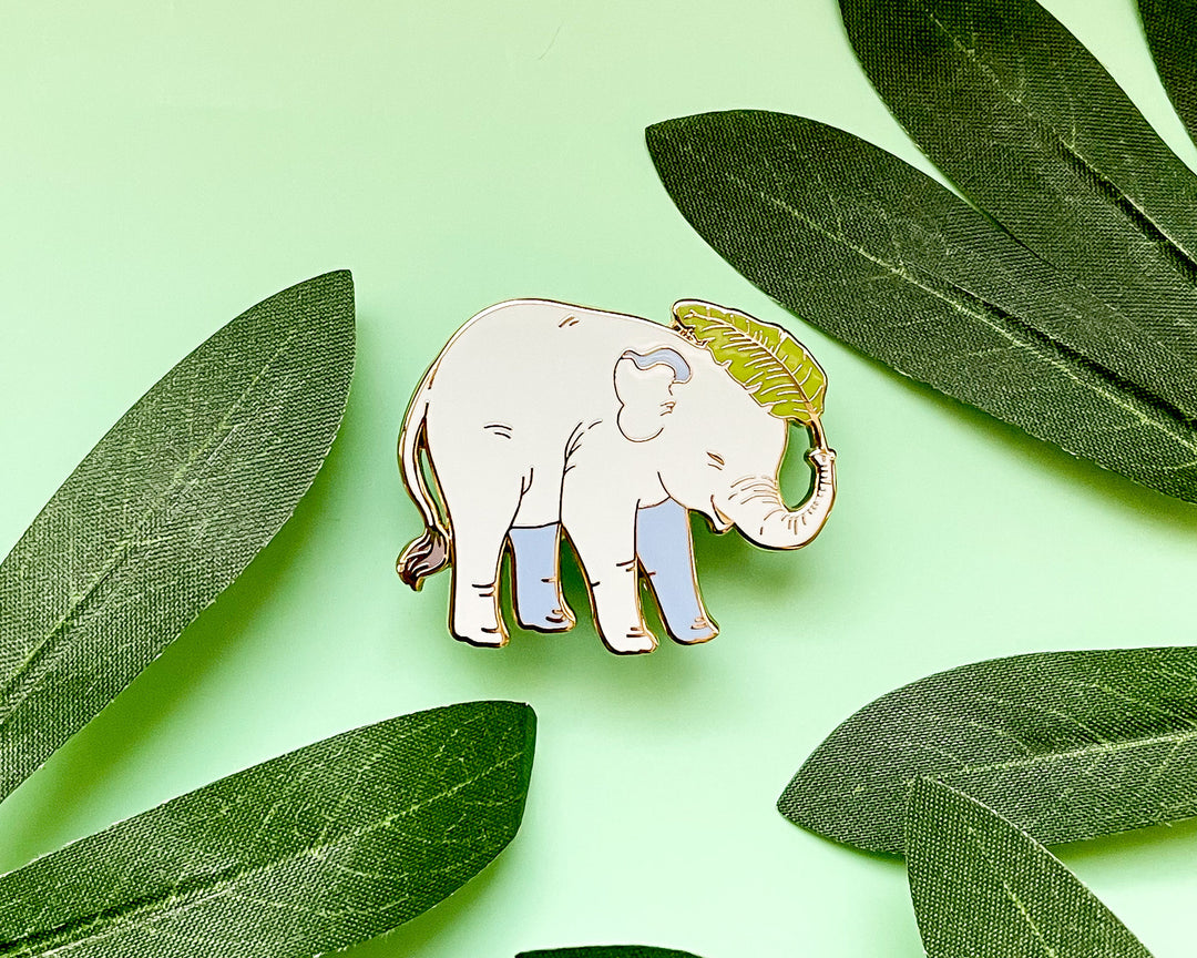 Baby Asian Elephant Enamel Pin