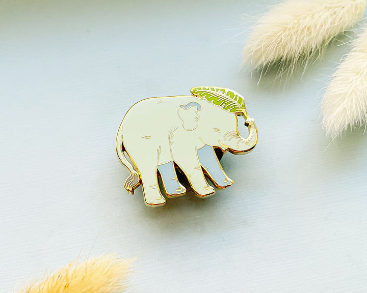 Baby Asian Elephant Enamel Pin