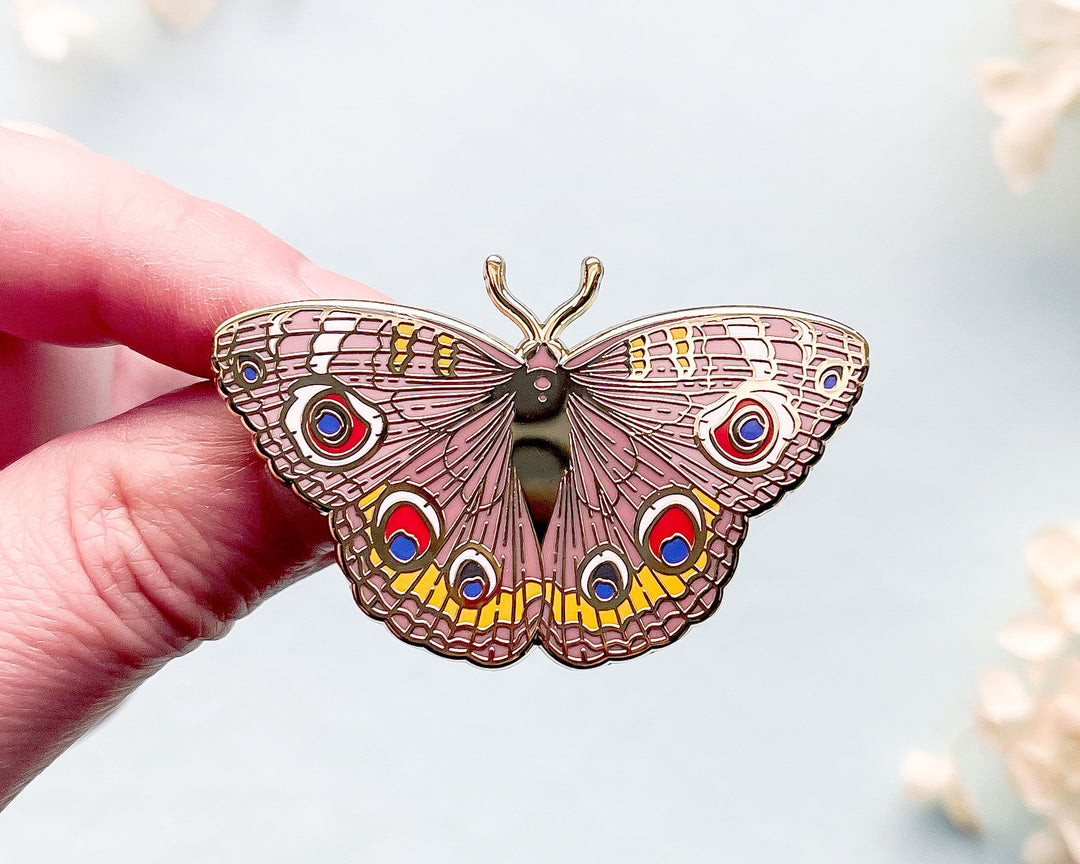 Buckeye Butterfly Enamel Pin (Seconds)