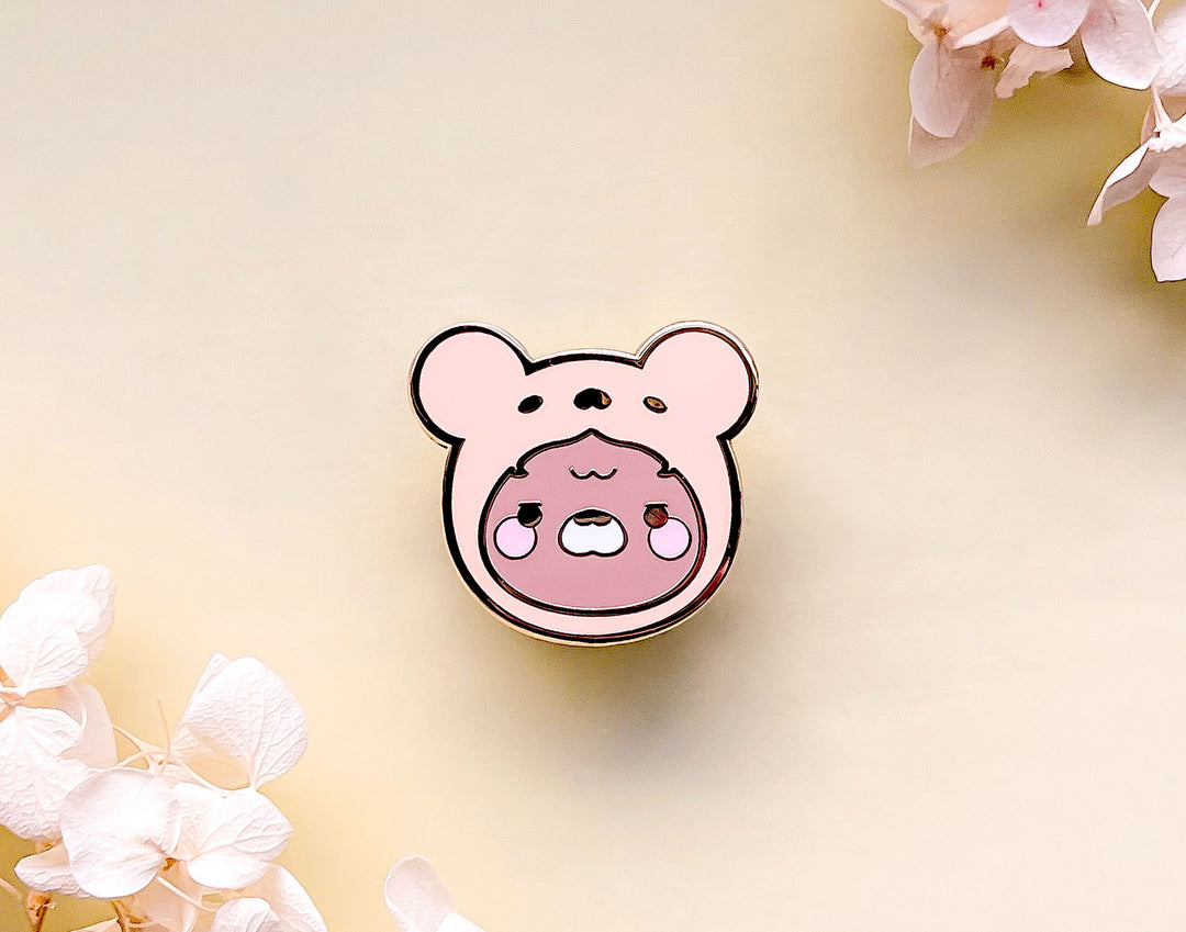Pajama Bear Hat Enamel Pin