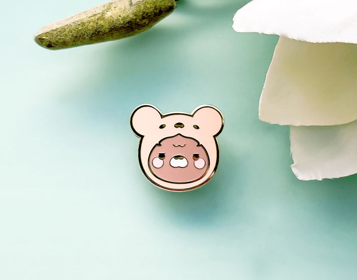 Pajama Bear Hat Enamel Pin