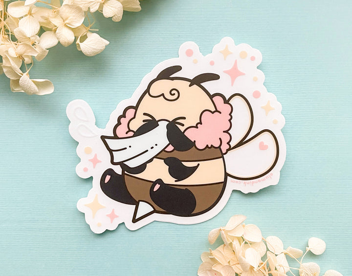 Bee's Sneeze Clear Vinyl Sticker