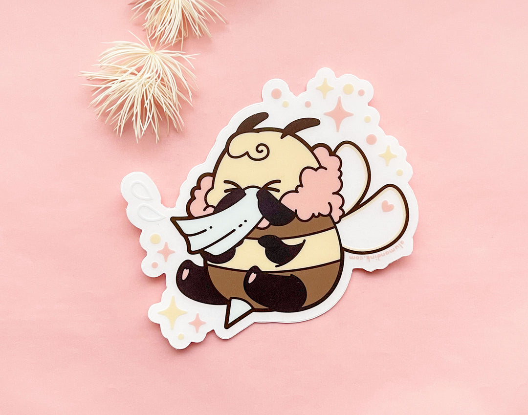 Bee's Sneeze Clear Vinyl Sticker