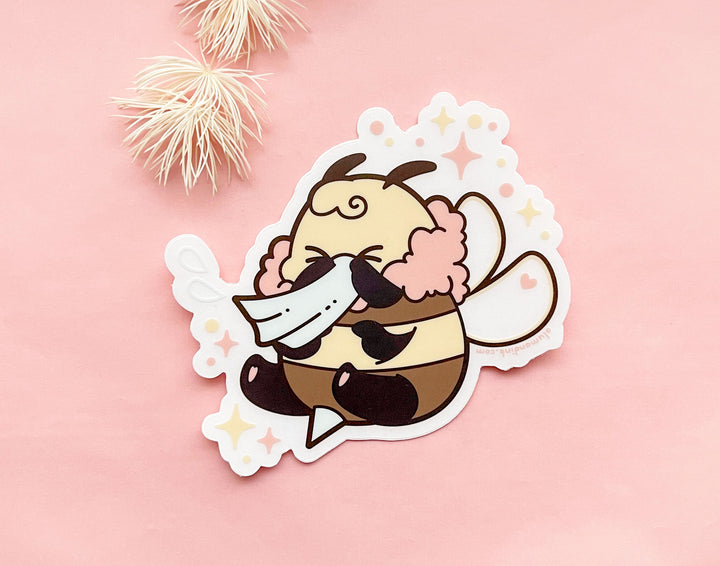 Bee's Sneeze Clear Vinyl Sticker