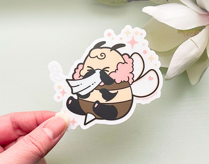 Bee's Sneeze Clear Vinyl Sticker