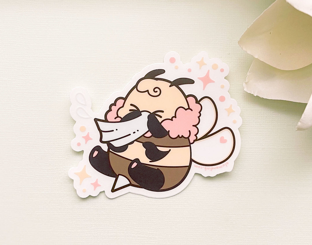 Bee's Sneeze Clear Vinyl Sticker