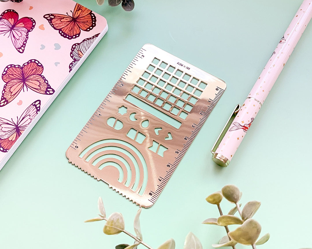 Calendar and Half-Circles Washi Cutter Stencil