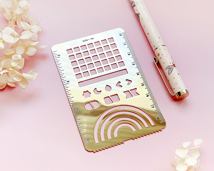 Calendar and Half-Circles Washi Cutter Stencil