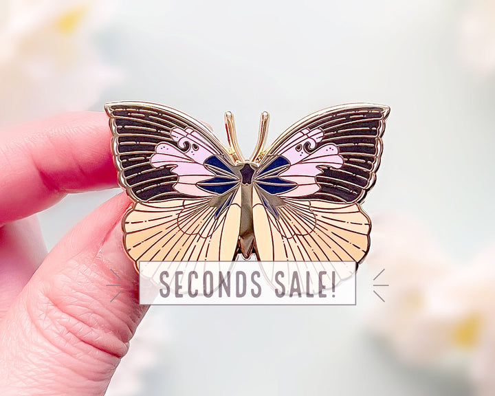 California Dogface Butterfly Enamel Pin (Seconds)