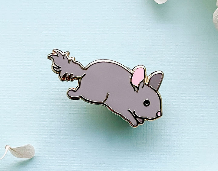 Chibi Chinchilla Enamel Pin
