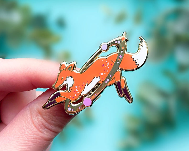 Cosmic Fox Enamel Pin