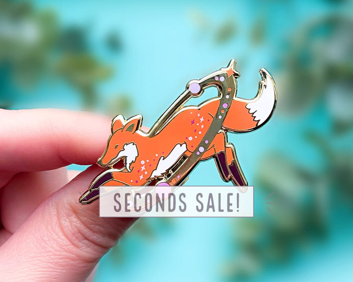 Cosmic Fox Enamel Pin (Seconds)