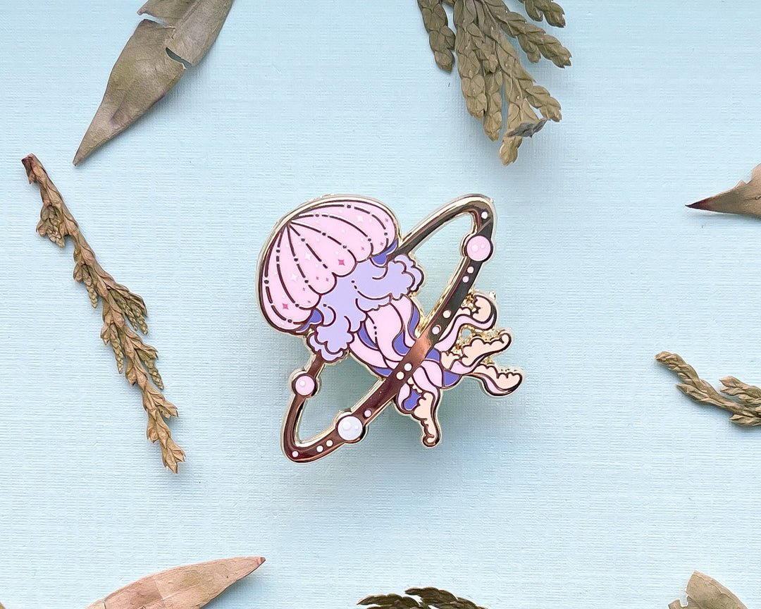 Cosmic Jellyfish Enamel Pin