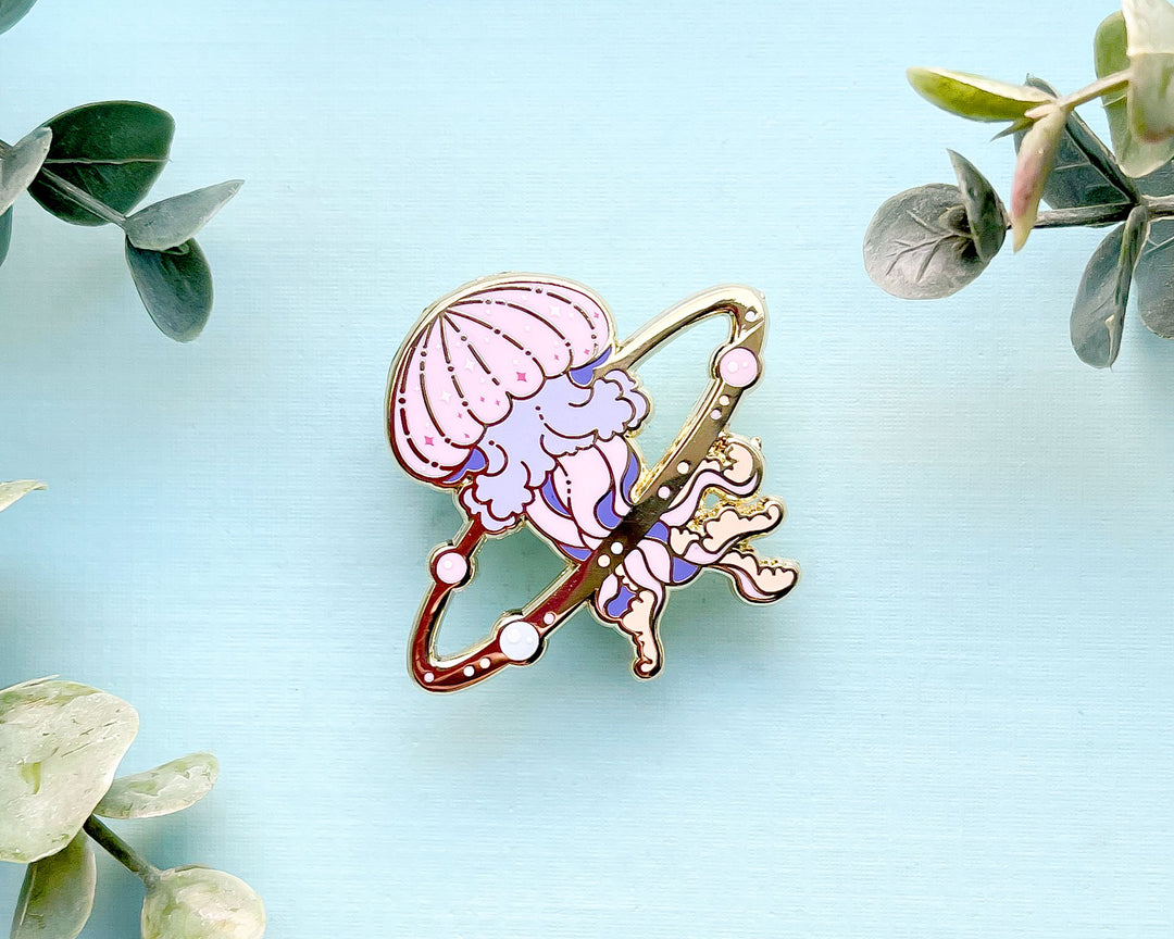 Cosmic Jellyfish Enamel Pin