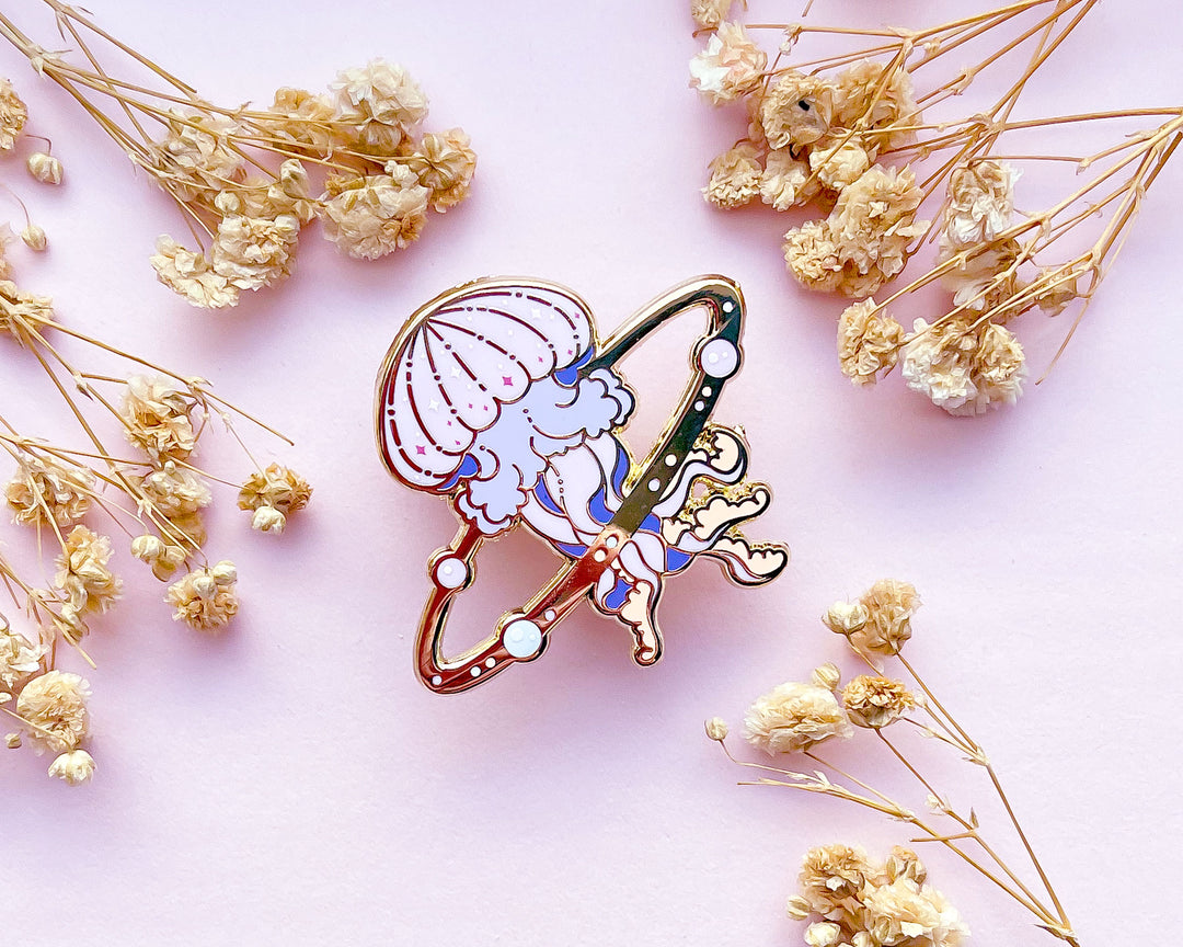 Cosmic Jellyfish Enamel Pin