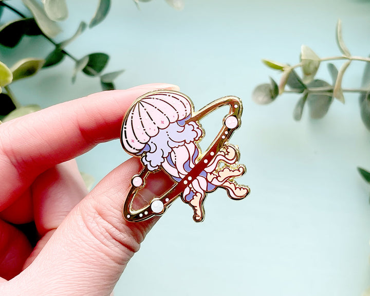 Cosmic Jellyfish Enamel Pin