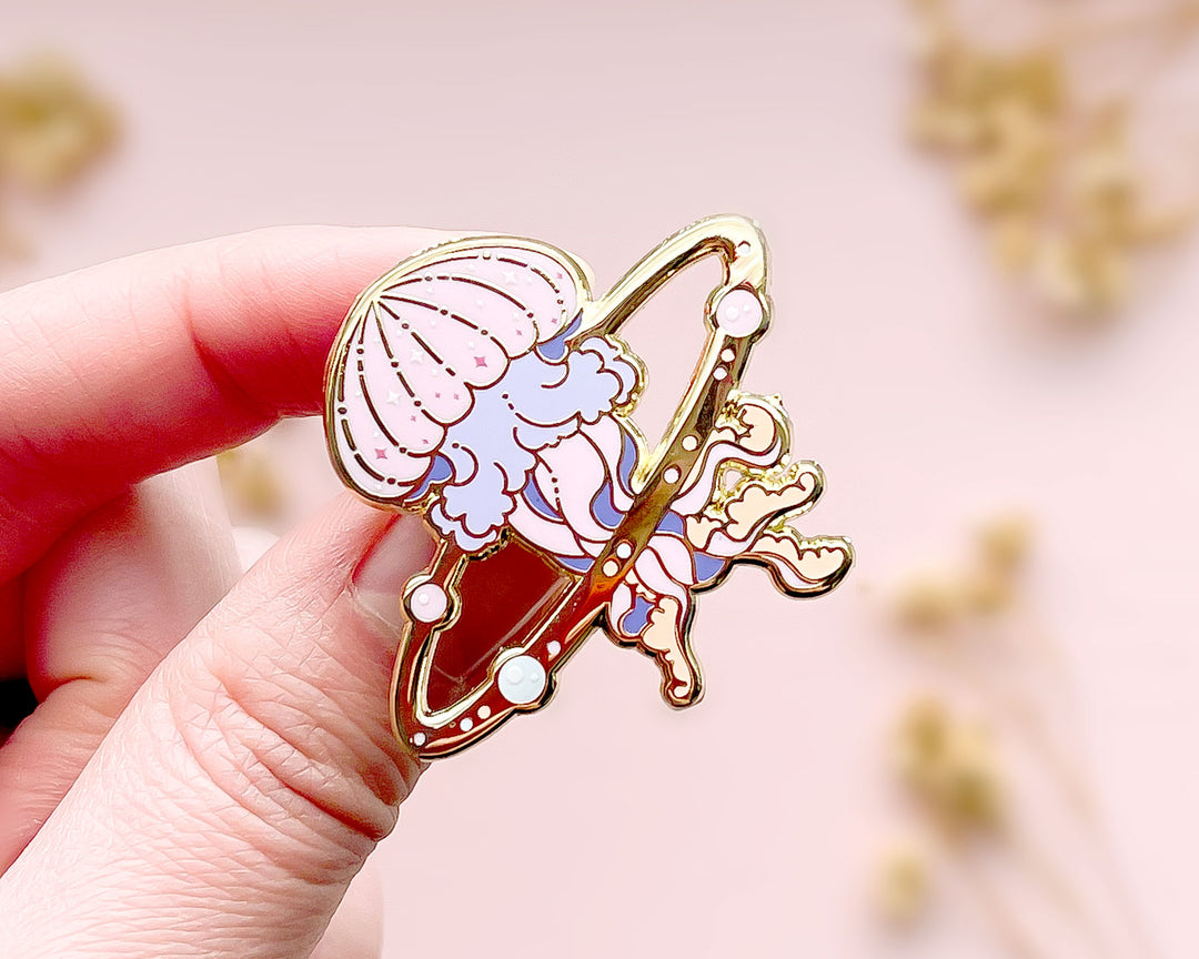 Cosmic Jellyfish Enamel Pin