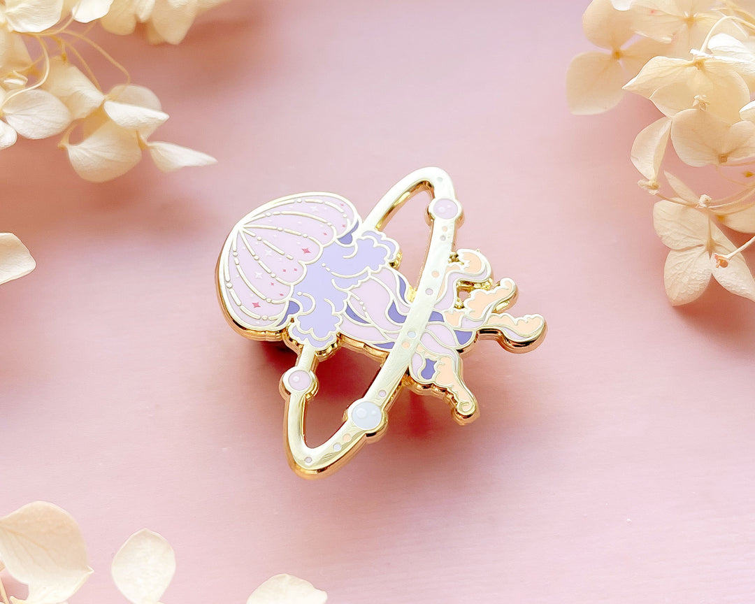 Cosmic Jellyfish Enamel Pin