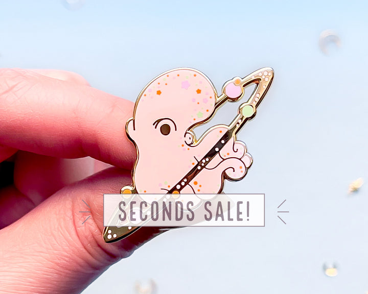 Cosmic Octopus Enamel Pin (Seconds)