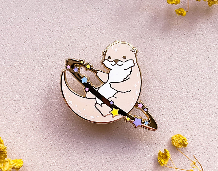 Cosmic Otter Enamel Pin