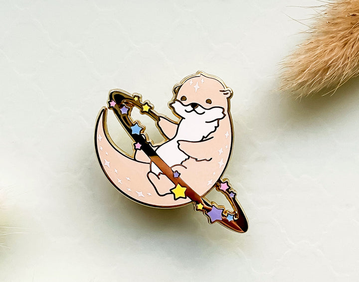 Cosmic Otter Enamel Pin