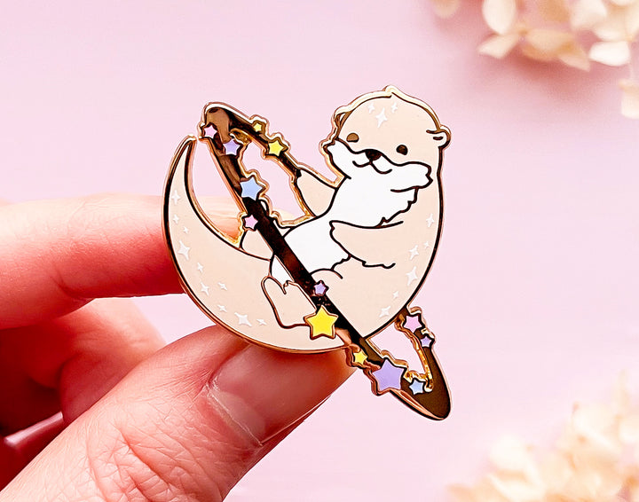 Cosmic Otter Enamel Pin