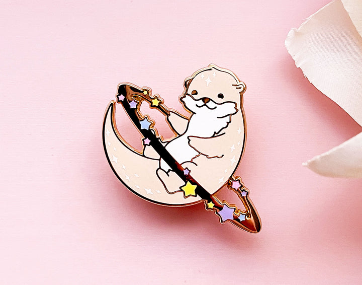 Cosmic Otter Enamel Pin
