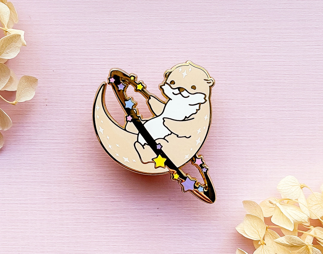 Cosmic Otter Enamel Pin