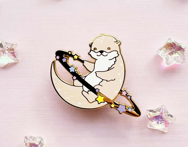 Cosmic Otter Enamel Pin