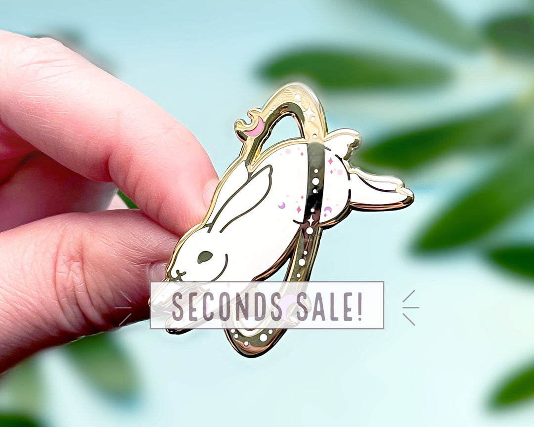 Cosmic Rabbit Enamel Pin (Seconds)