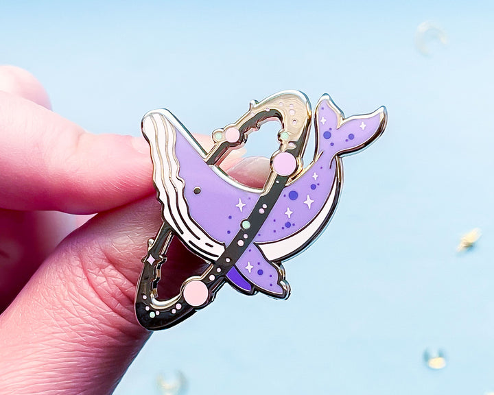 Cosmic Whale Enamel Pin