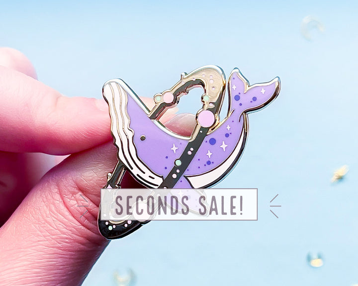 Cosmic Whale Enamel Pin (Seconds)