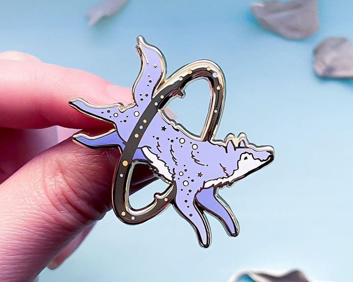 Cosmic Wolf Enamel Pin