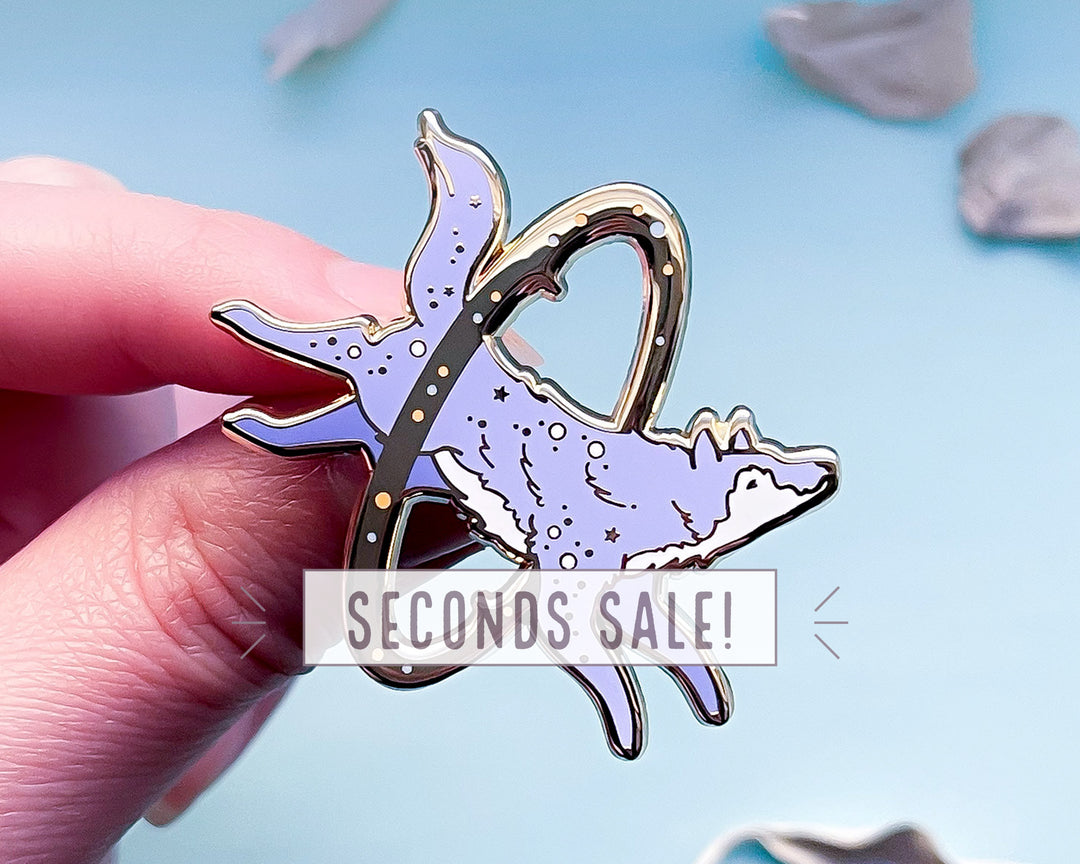 Cosmic Wolf Enamel Pin (Seconds)