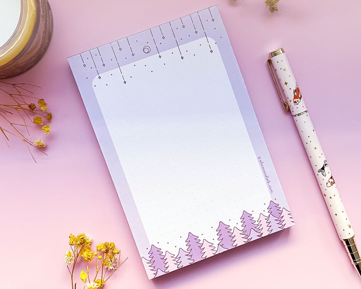 Stars and Trees Dotted Grid Notepad