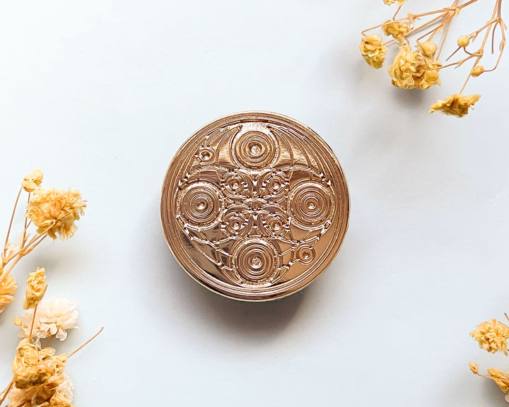 Crop Circles Gold Plated Pin