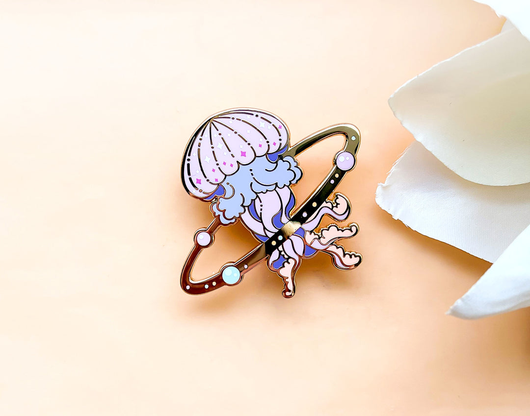 Cosmic Jellyfish Enamel Pin
