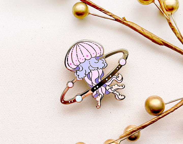Cosmic Jellyfish Enamel Pin