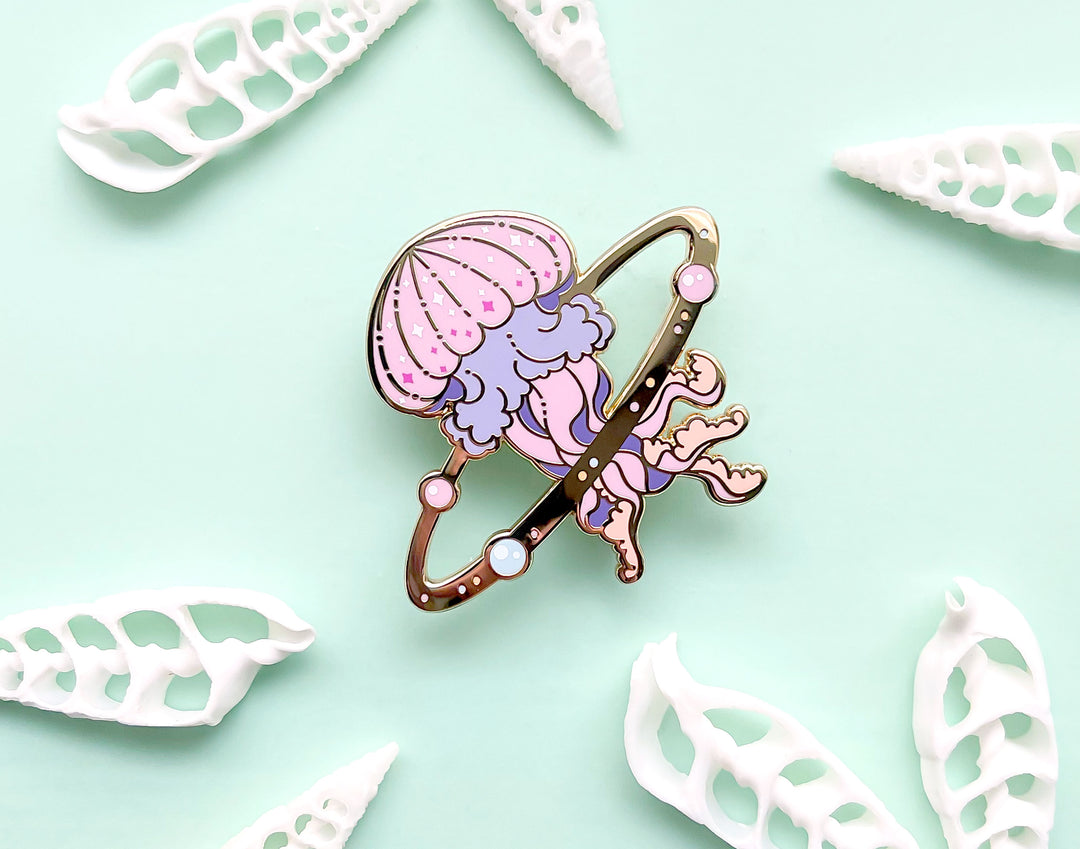 Cosmic Jellyfish Enamel Pin
