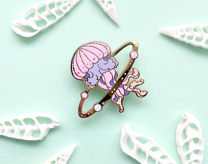 Cosmic Jellyfish Enamel Pin